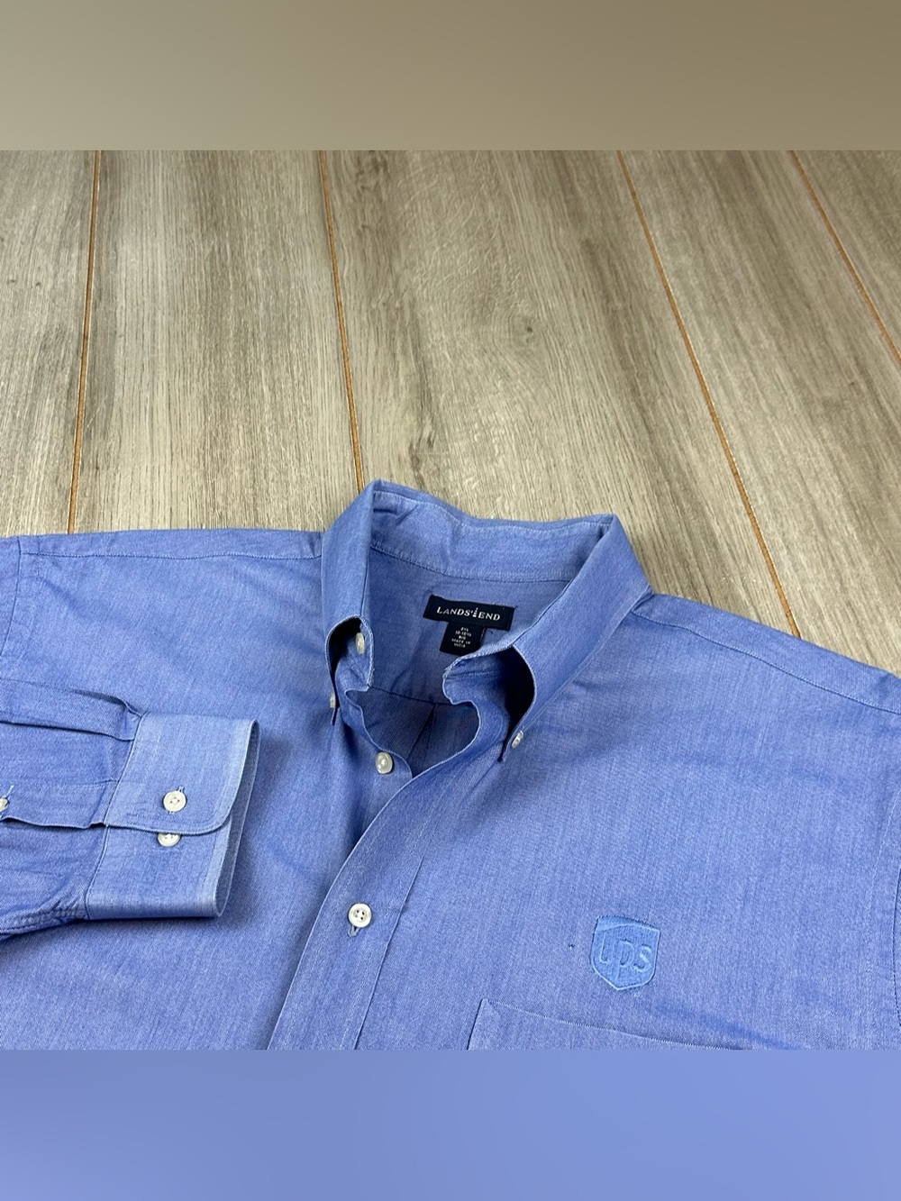 UPS Employee shirt Mens 2XL Lands End Blue